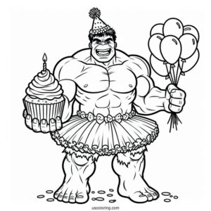 Hulk Smash To Color In