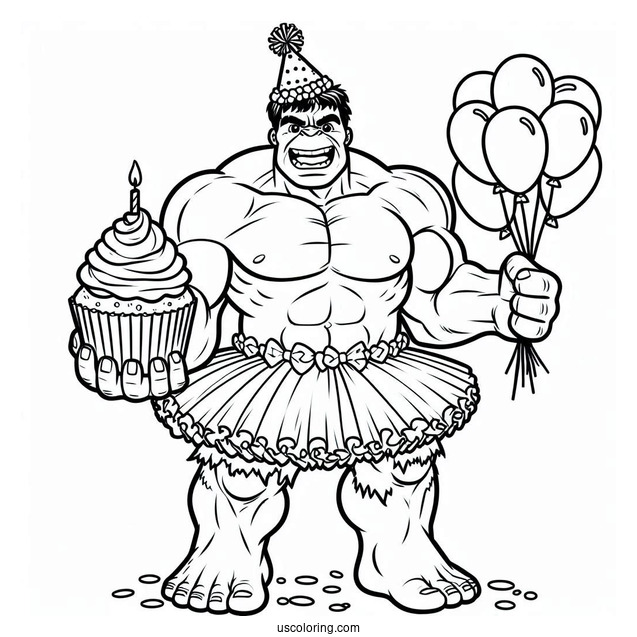 Hulk Smash To Color In