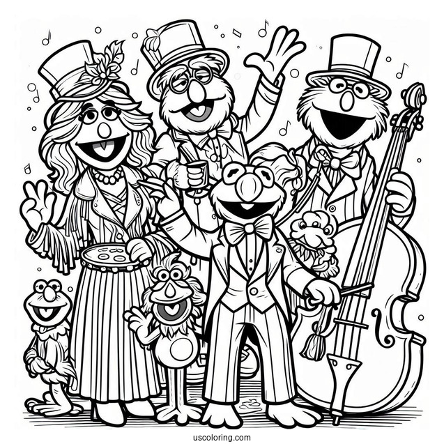 All Muppets Coloring Page Of Characters