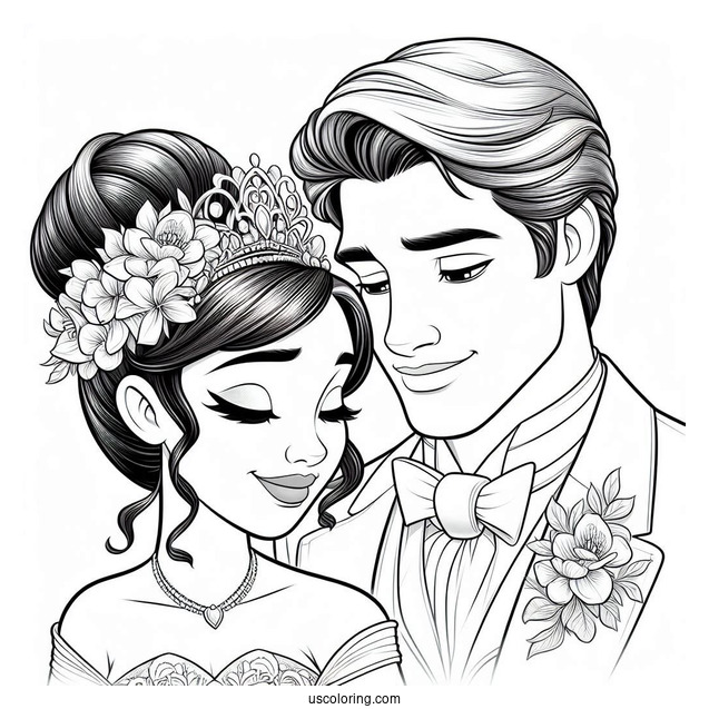 Close Up Of Princess Tiana With Prince Naveen