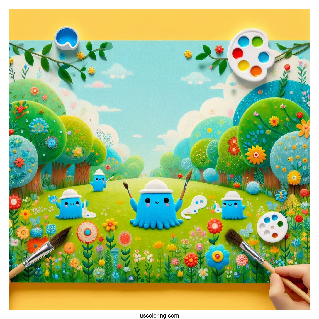 Smurf Coloring Pages Featured Image