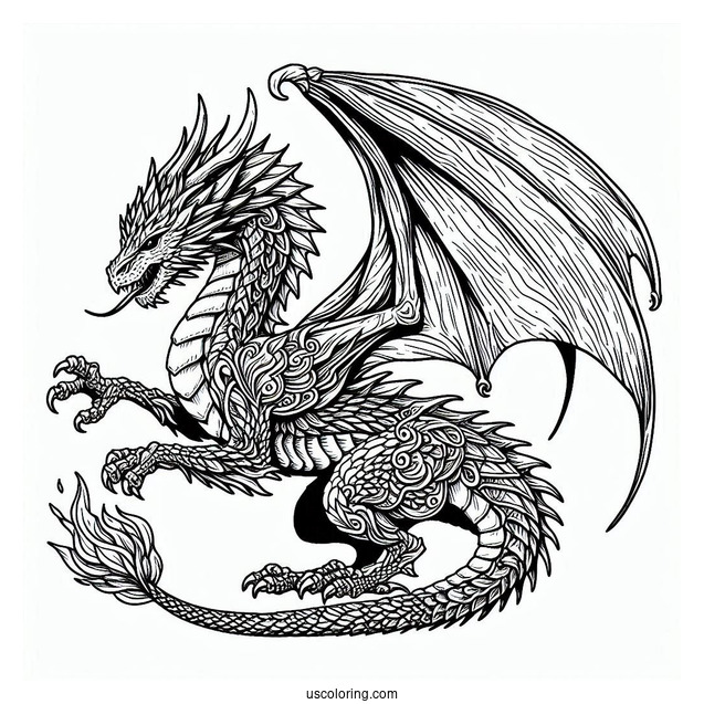 Game Of Thrones Dragon To Color