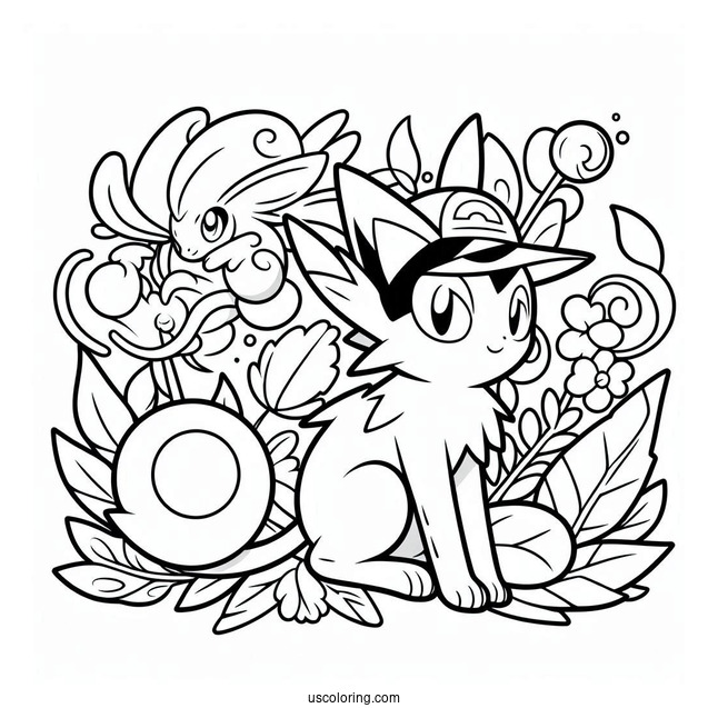 Pokemon Coloring Sheet