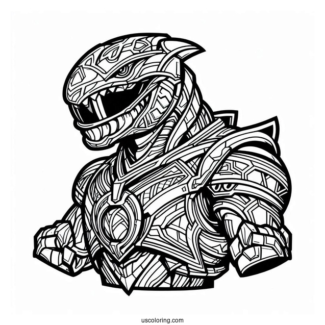 Tricerazord Coloring In For Kids