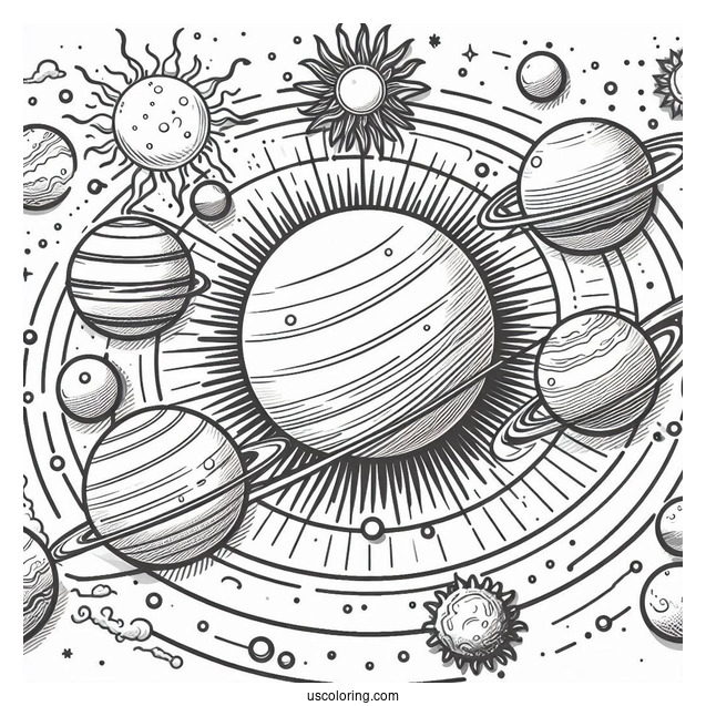 Planets In The Solar System To Color