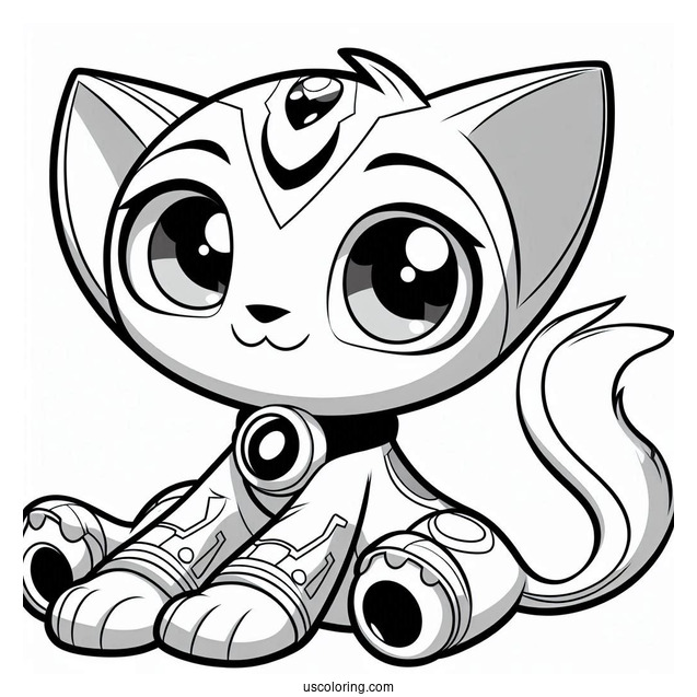 Ben 10 Coloring Page Of Cute Echo Echo For Preschoolers
