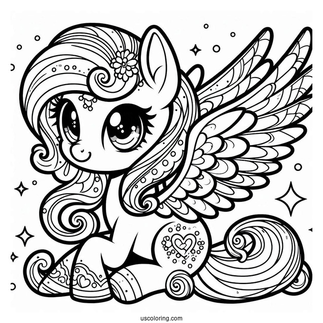 Retro My Little Pony With Wings