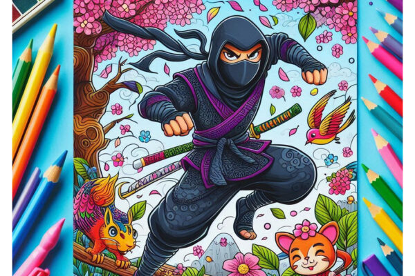 Ninja Coloring Pages Fetured Image v2