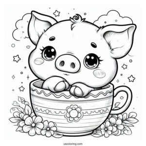 Adorable Teacup Piglet
