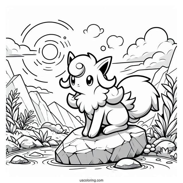 Absol On Rocky Terrain