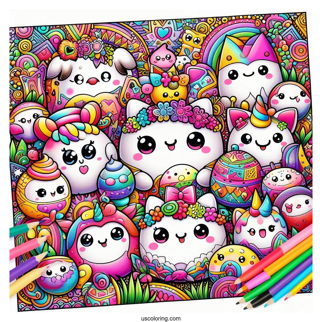 squishmallow coloring pages featured image