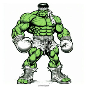 The Hulk Coloring Page Fighting The Thing Ben Grimm