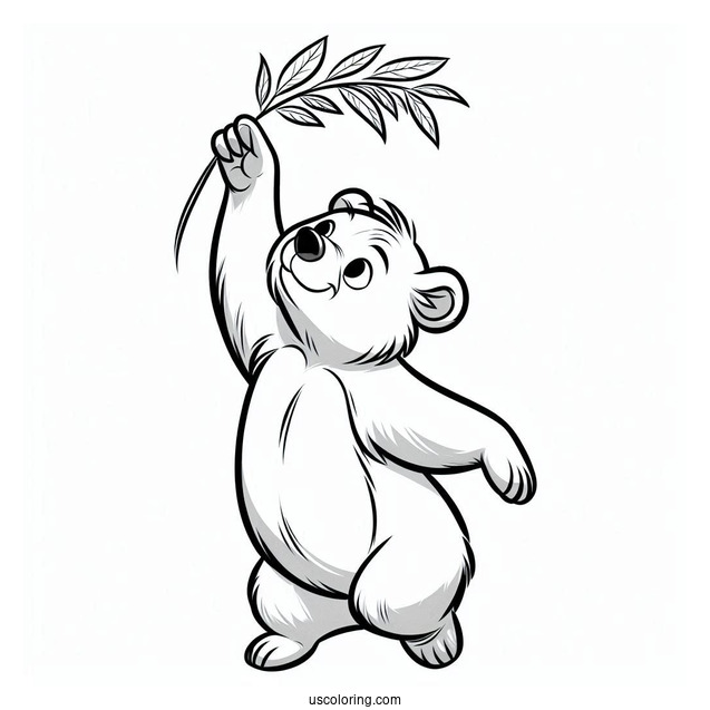 Baloo Bear Coloring Page From Jungle Book Dancing