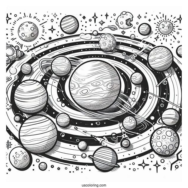 Guess The Planet In Solar System Coloring Page