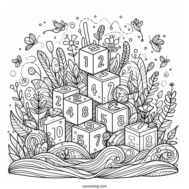 Numberblocks Coloring Page 17