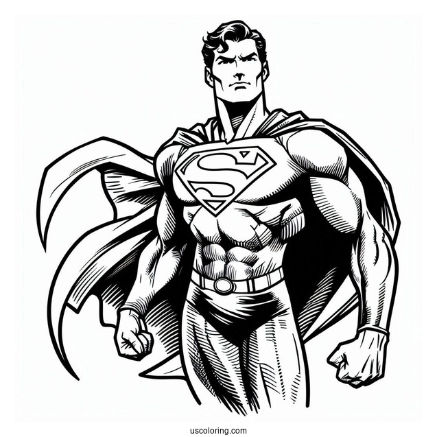 Clark Kent Superman Coloring Page