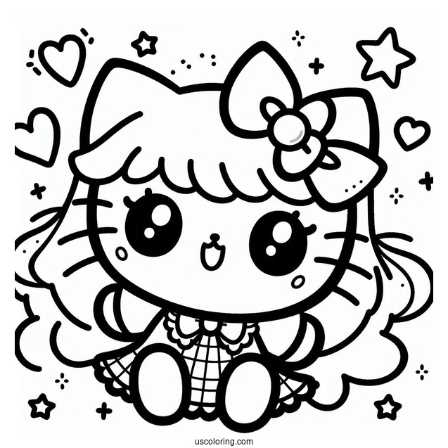 Kawaii Hello Kitty, Kuromi, My Melody, And Sanrio Friends