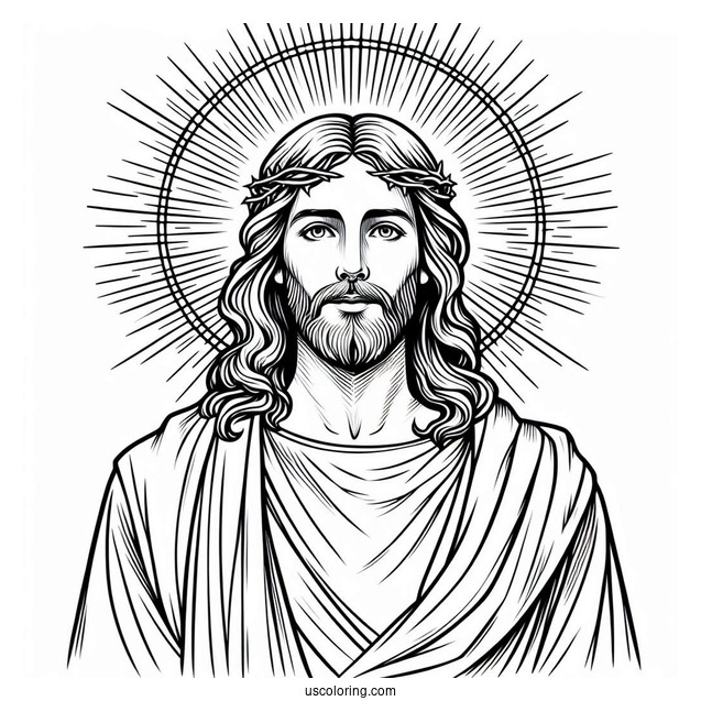 Jesus Christ Coloring For Kids