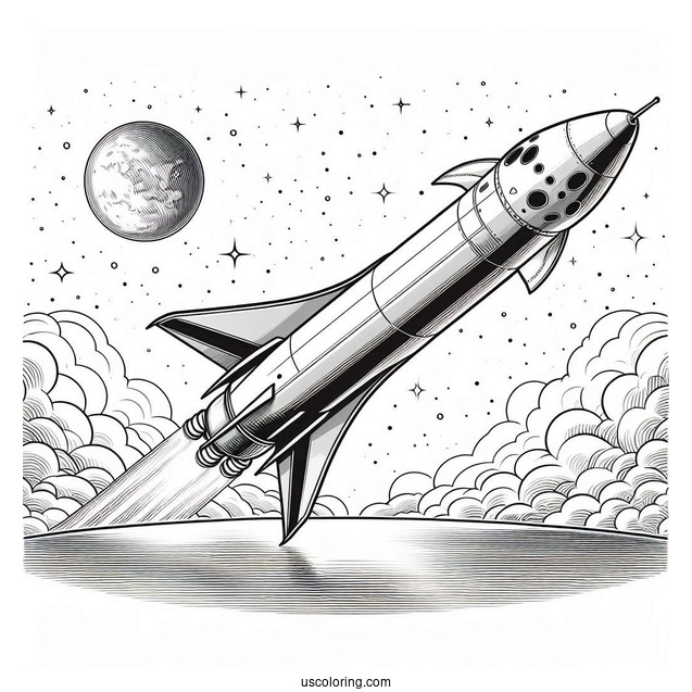 SpaceX Dragon Capsule Coloring Page
