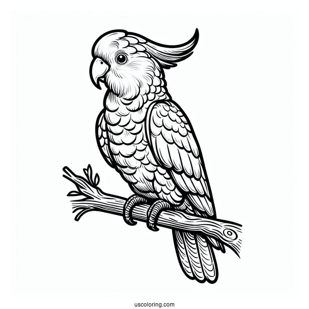 Australian Cockatoo To Color