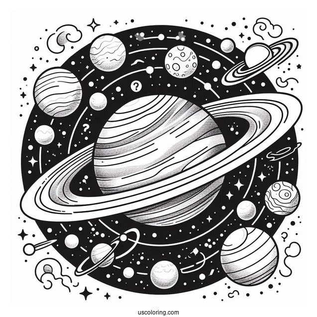 Guess The Planet In Solar System Coloring Page