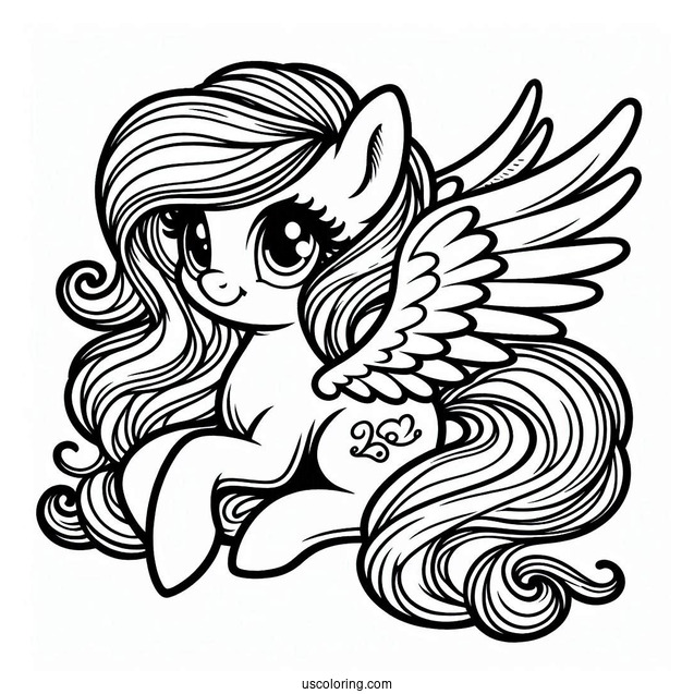 Retro My Little Pony With Wings