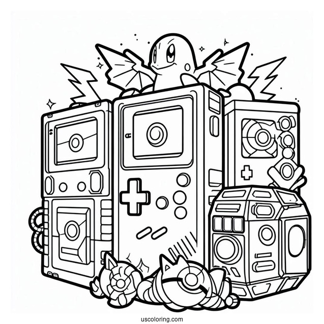 Outline Of Pokedex Coloring In