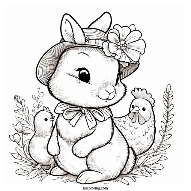 Jemima Puddle Duck, Peter Rabbit Coloring Page, And JW Rooster II