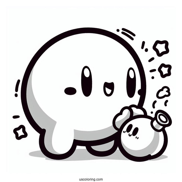 Pink Shy Guy Coloring Page Petting Bomb Ombs For Kids