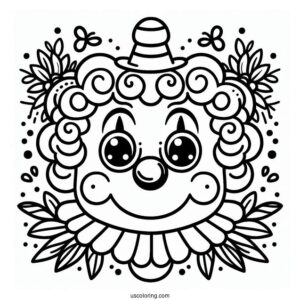 Clown Face for Preschoolers