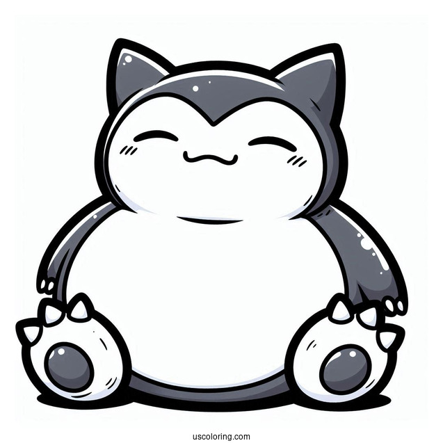 Snorlax Coloring Page Of Munchlax Evolution