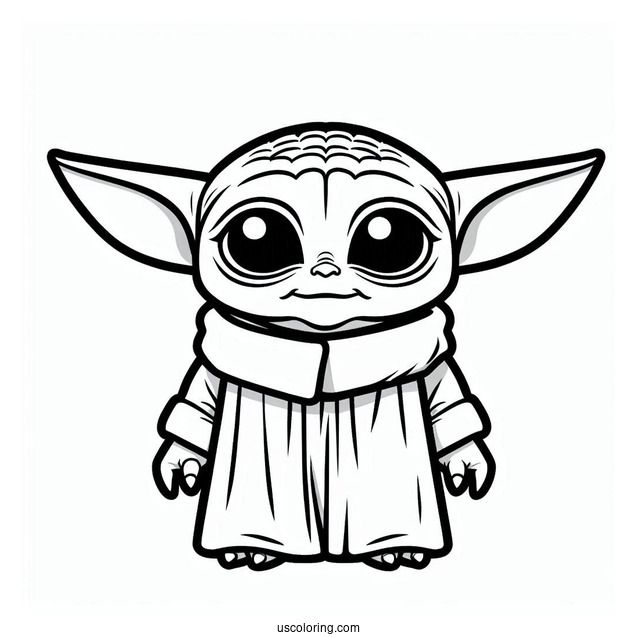 Lego Baby Yoda To Color