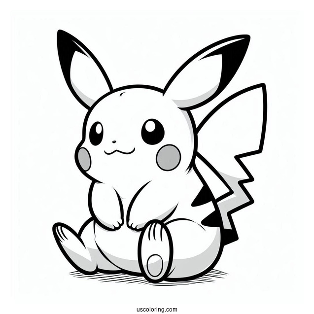 Raichu Outline Coloring In