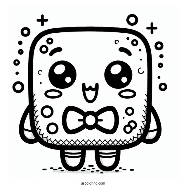 Sprunki Coloring Page Of Kawaii Mr Fun Computer