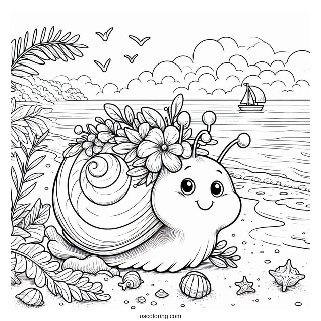Sprunki Coloring Page Of Garnold At The Beach