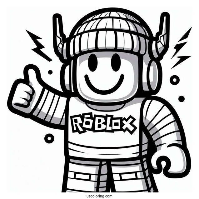 Mega Noob Coloring Page