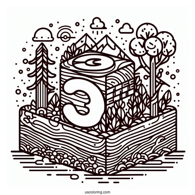 Numberblocks Coloring Page 15