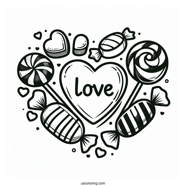 Valentines I Love You Heart Candy