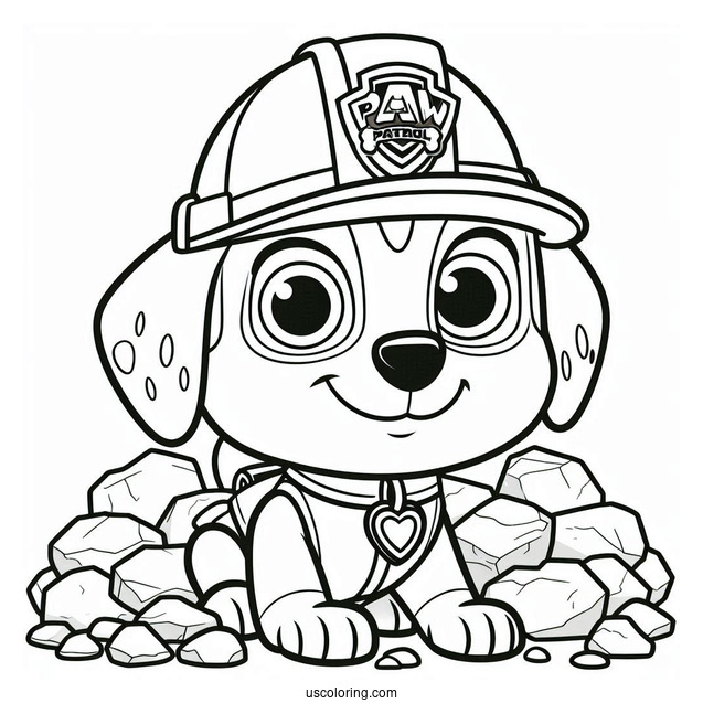 Cute Coloring Page Of Rocky