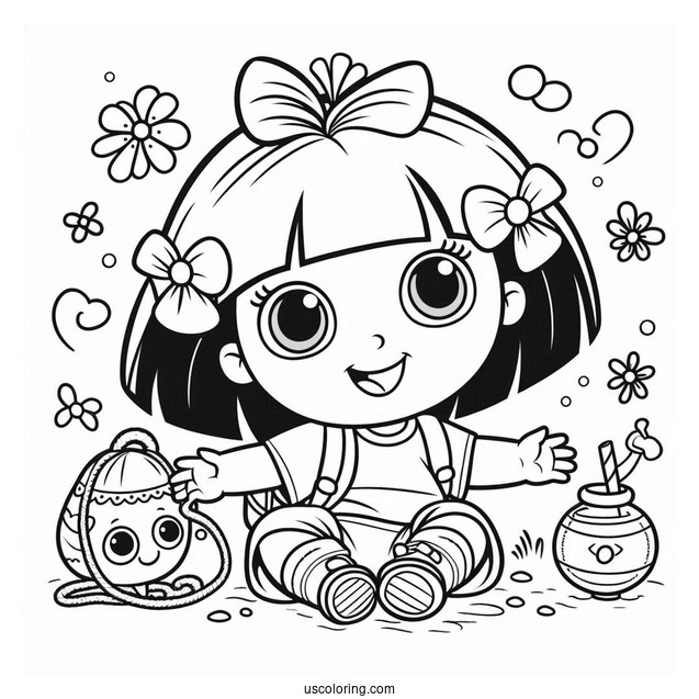 Big Sister Dora Coloring Sheet
