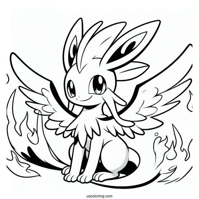 Coloring Sheet Of Blaziken