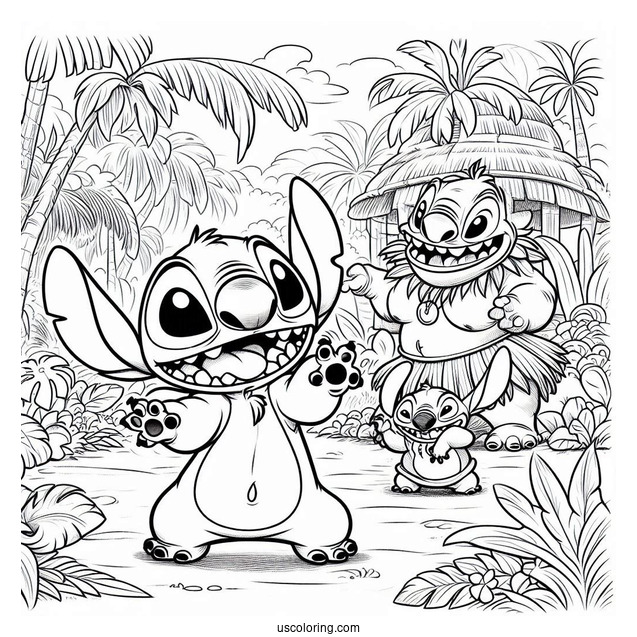 Lilo and Stitch Dancing With Jumba Hiding