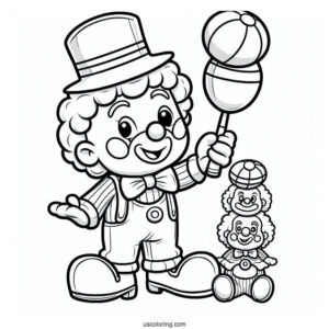 Cute Juggling Clown