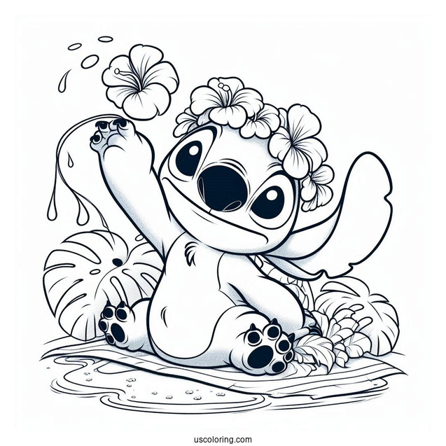Lilo & Stitch Coloring Page Of Experiment 149 Bonnie