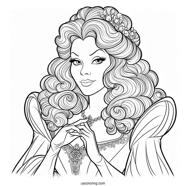 Lady Tremaine (Wicked Stepmother) From Cinderella To Color