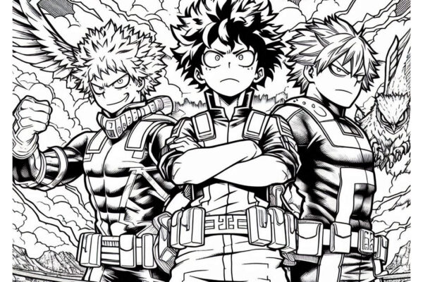 My Hero Academia Coloring Pages (Free PDF Printables)