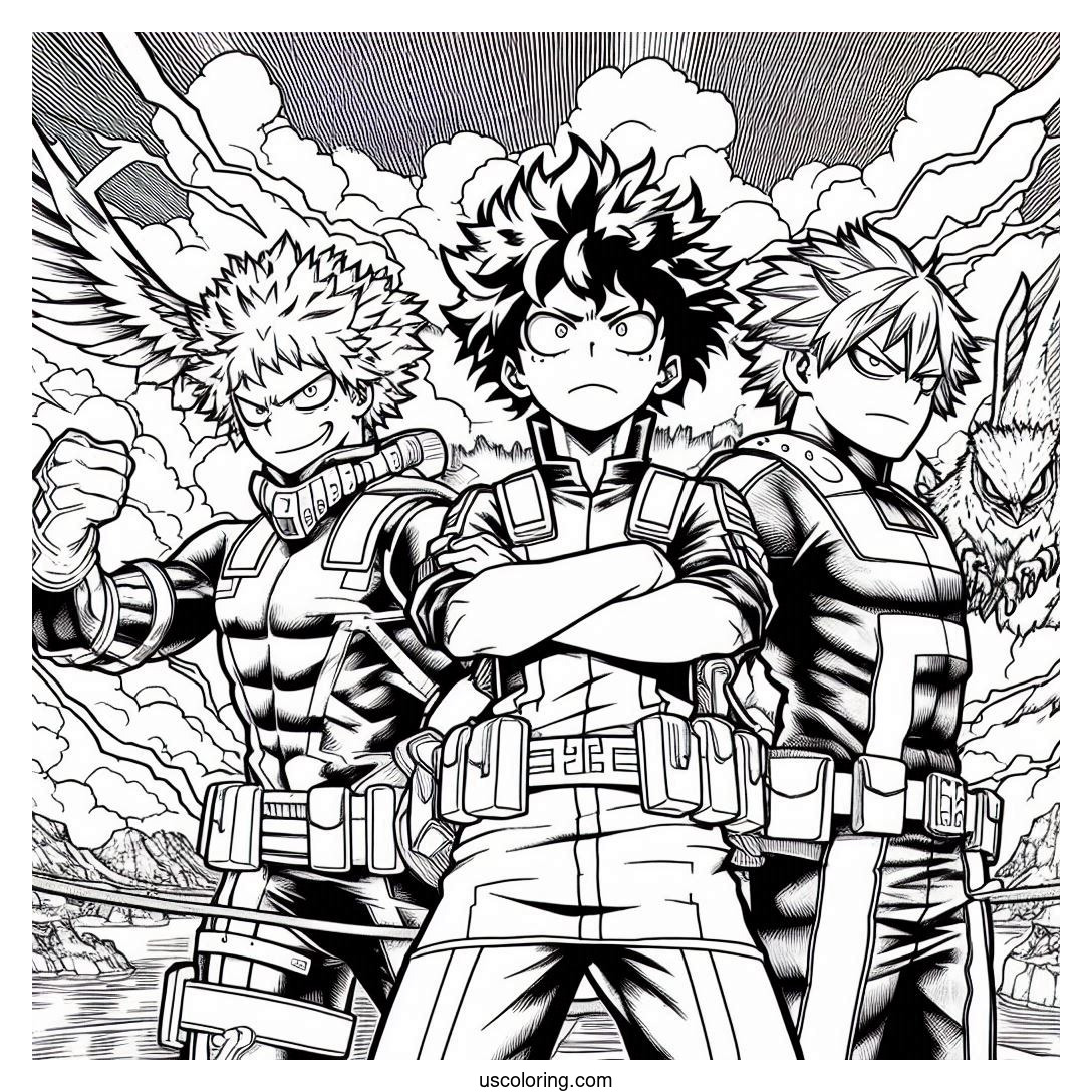 My Hero Academia Coloring Pages (Free PDF Printables)