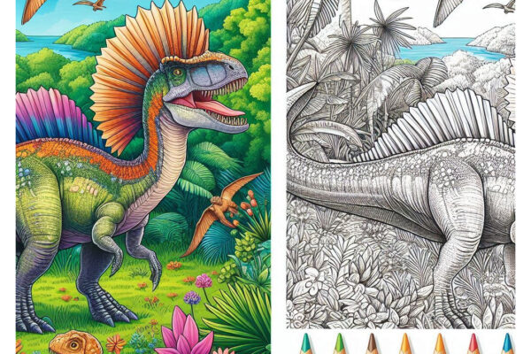 Spinosaurus Coloring Pages Featured Image