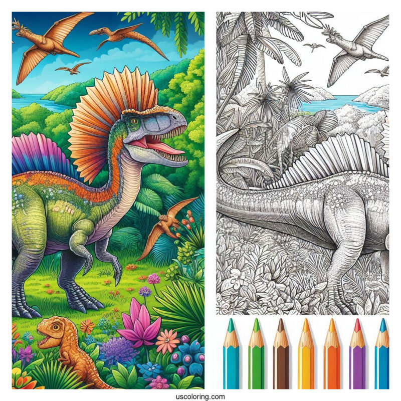 Spinosaurus Coloring Pages Featured Image