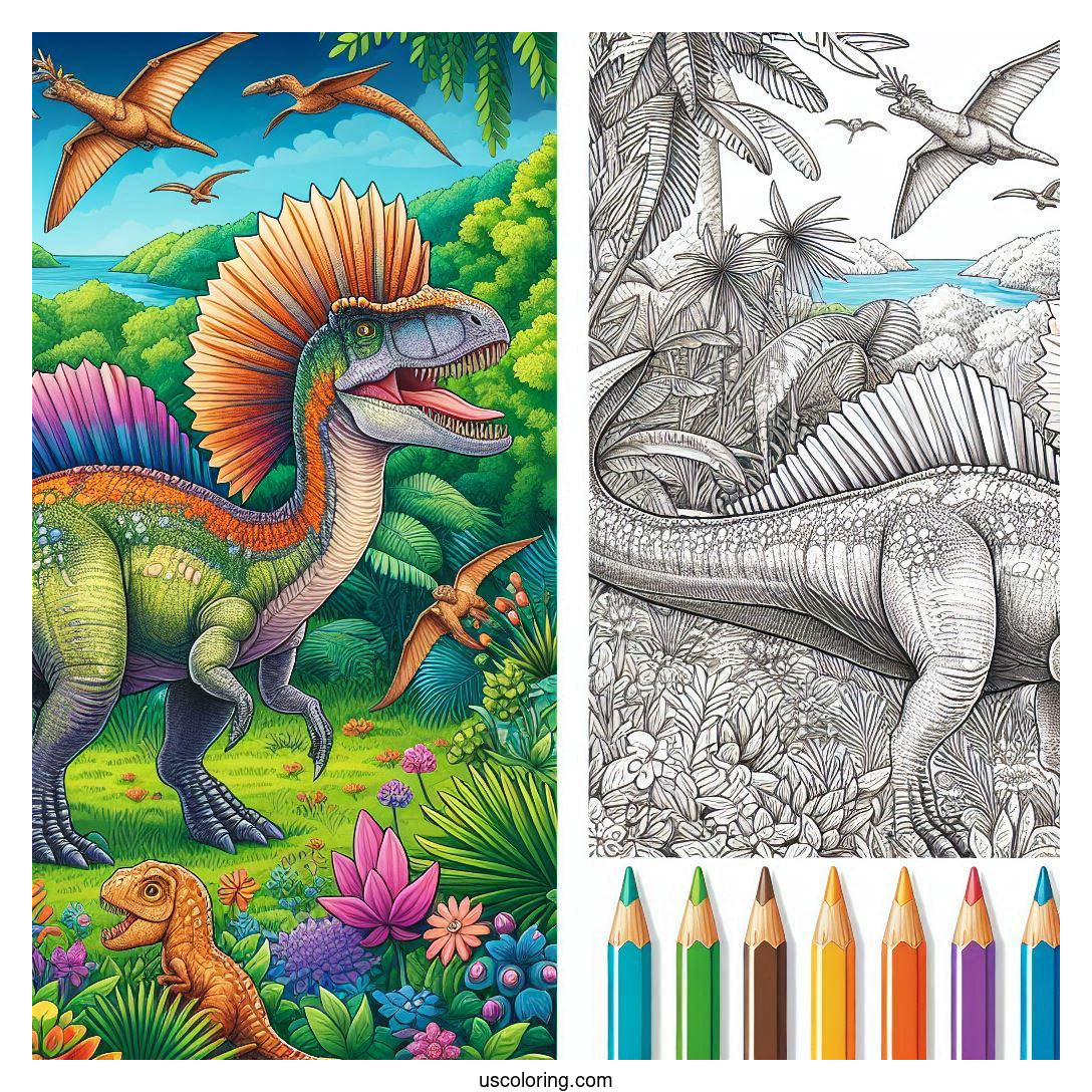 Spinosaurus Coloring Pages Featured Image